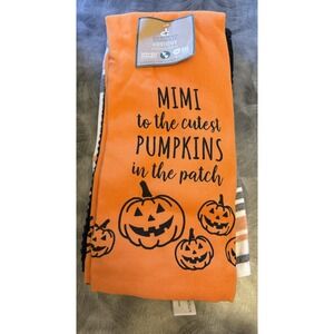 Deborah Connolly Kitchen Towels (3) Mimi. Pumpkins. Sustainability Brand. NWT